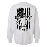 Lacrosse Girl w/Flag